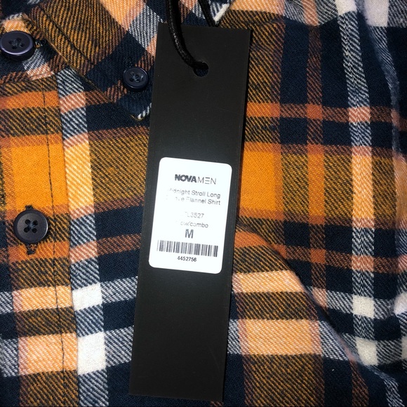 Nova Men Cotton Plaid Shirt - Picture 6 of 7